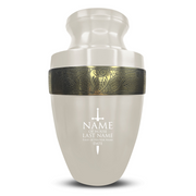 Custom Aluminum Human Urn - Funny Urn Design - Elite Collection with Gold Inlay - 200 Cubic Inch