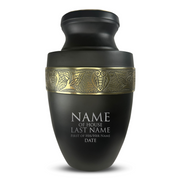 Custom Aluminum Human Urn - Funny Urn Design - Elite Collection with Gold Inlay - 200 Cubic Inch