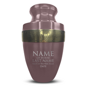 Custom Aluminum Human Urn - Funny Urn Design - Elite Collection with Gold Inlay - 200 Cubic Inch