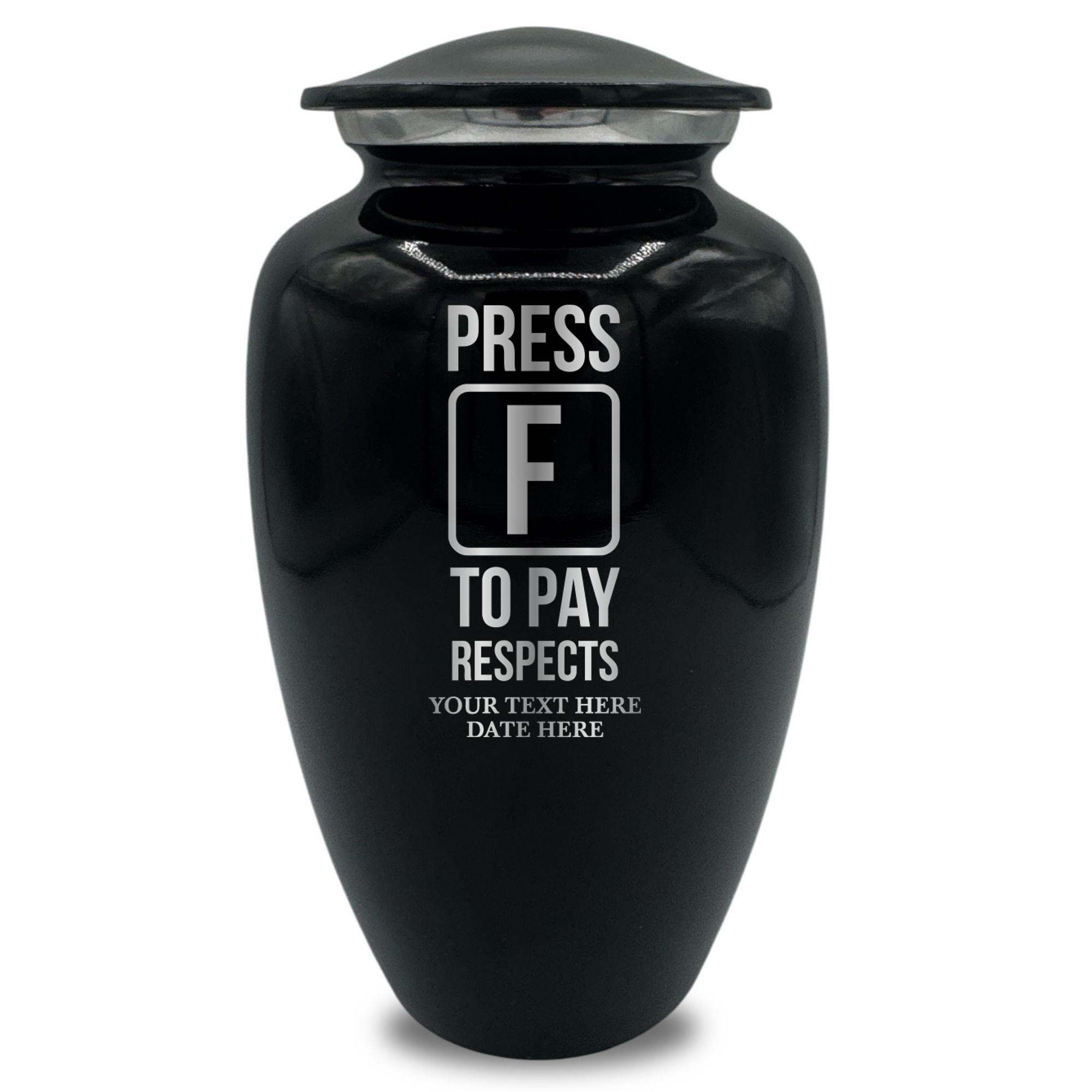 Splendor Human Cremation Urn - 200 Cubic Inch Capacity - Metal | Gaming Memorial Collection