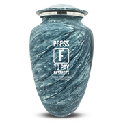 Custom Human Urns - Soft Whisper Collection - Funny Gaming Design - Distressed Finish - 200 Cubic Inch