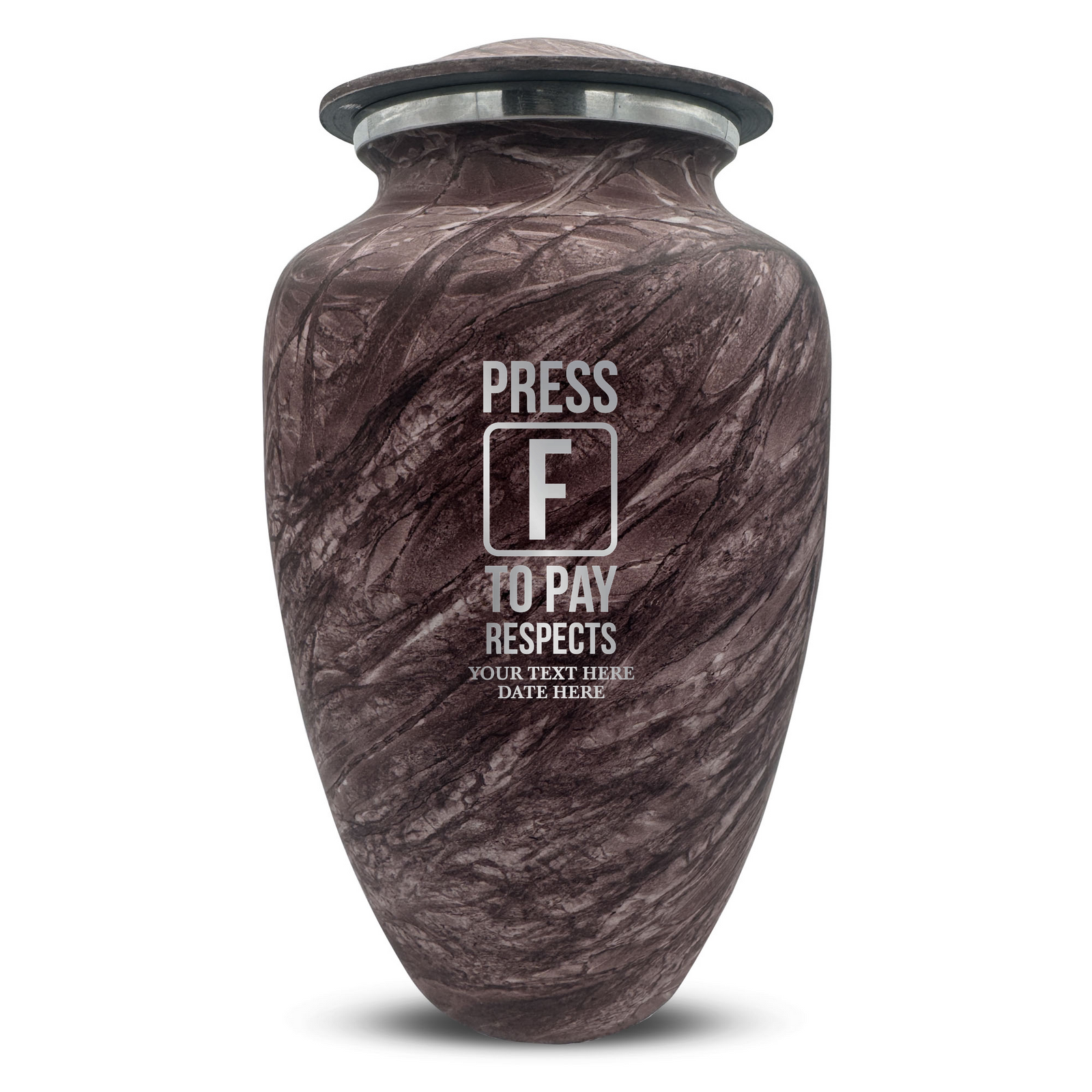 Custom Human Urns - Soft Whisper Collection - Funny Gaming Design - Distressed Finish - 200 Cubic Inch