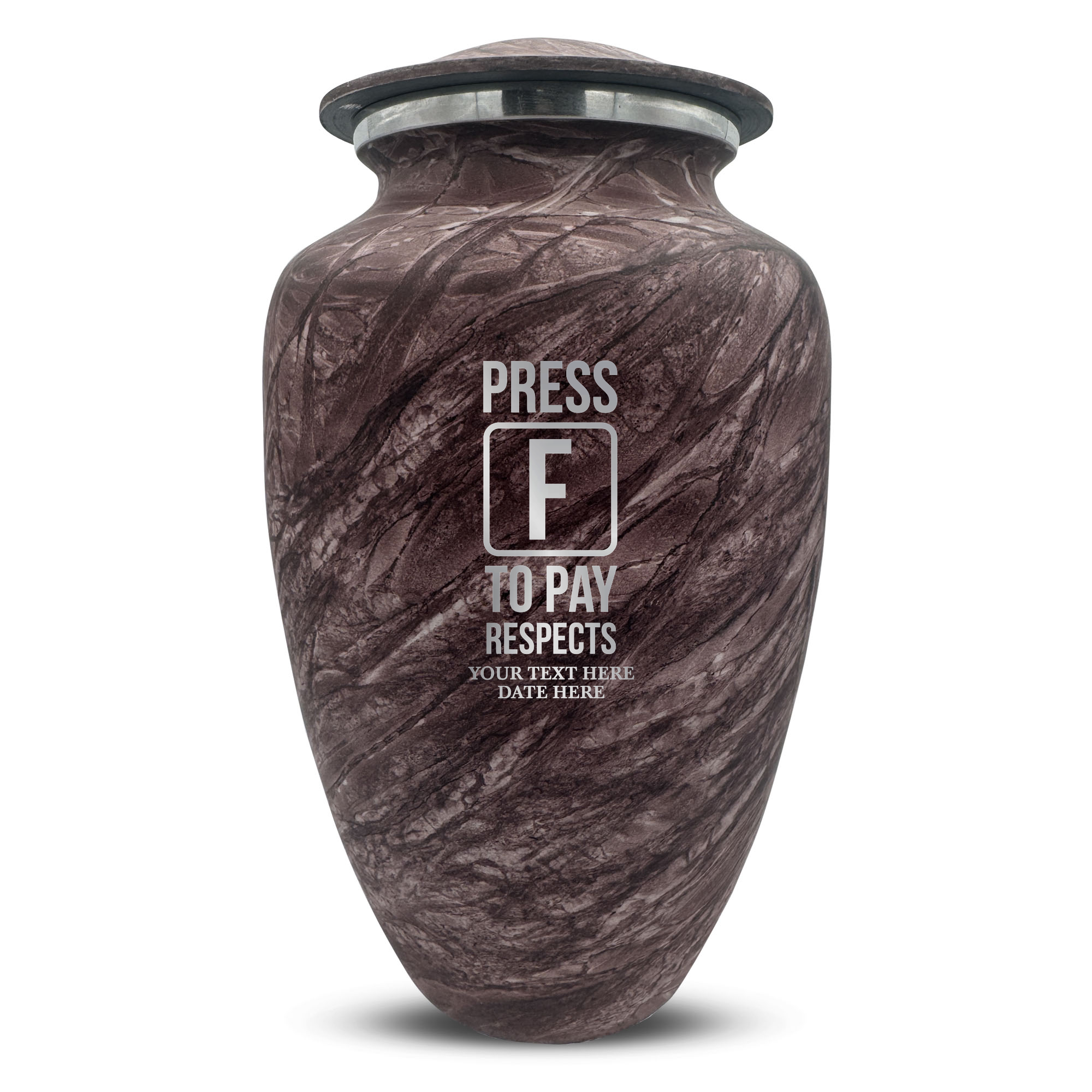 Custom Human Urns - Soft Whisper Collection - Funny Gaming Design - Distressed Finish - 200 Cubic Inch