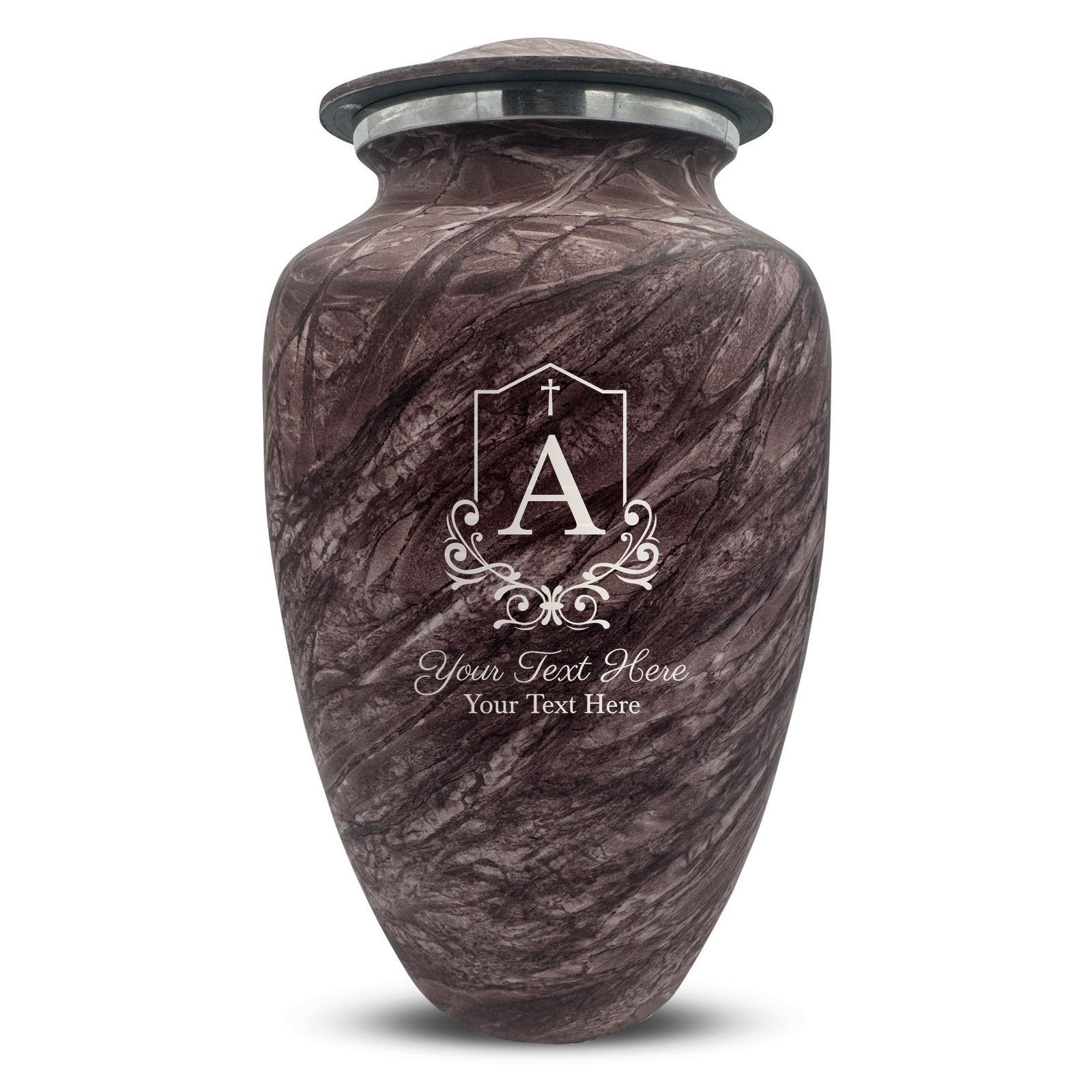 Custom Human Urns - Soft Whisper Collection - Headstone Shape Design - Distressed Finish - 200 Cubic Inch