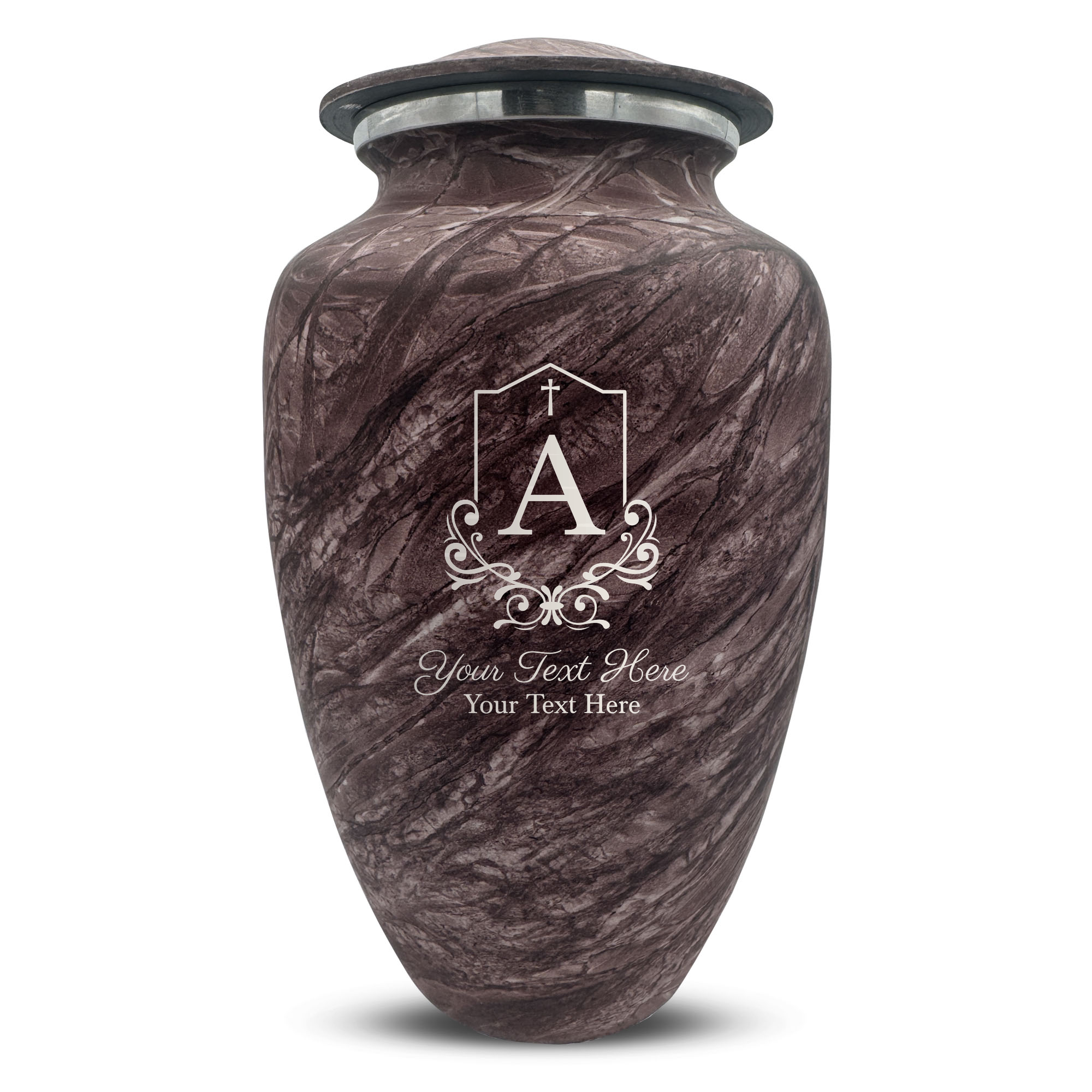 Custom Human Urns - Soft Whisper Collection - Headstone Shape Design - Distressed Finish - 200 Cubic Inch