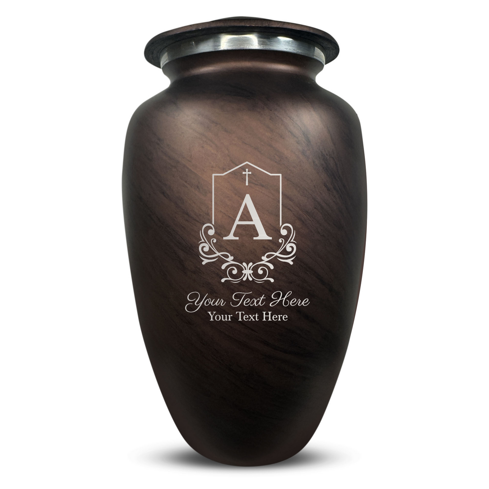Custom Human Urns - Soft Whisper Collection - Headstone Shape Design - Distressed Finish - 200 Cubic Inch
