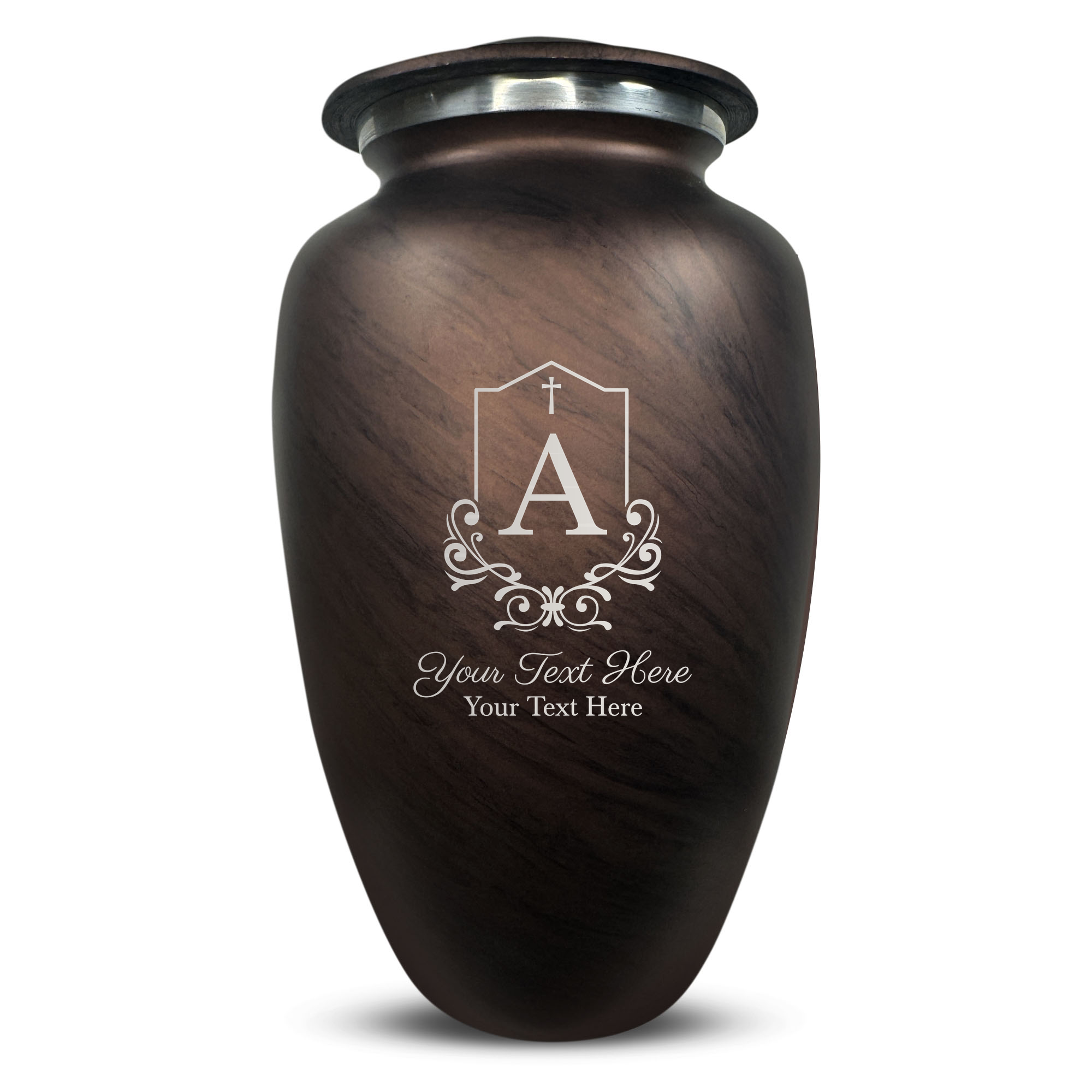 Custom Human Urns - Soft Whisper Collection - Headstone Shape Design - Distressed Finish - 200 Cubic Inch