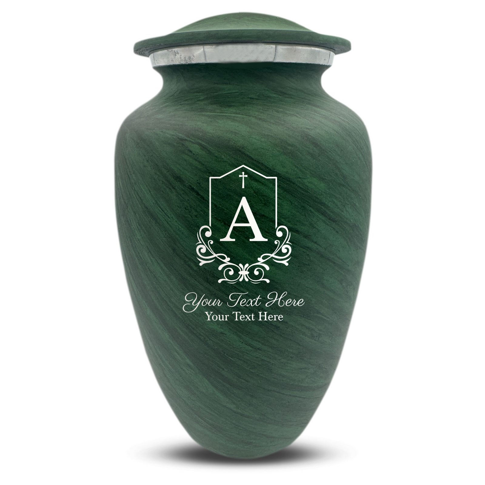 Custom Human Urns - Soft Whisper Collection - Headstone Shape Design - Distressed Finish - 200 Cubic Inch