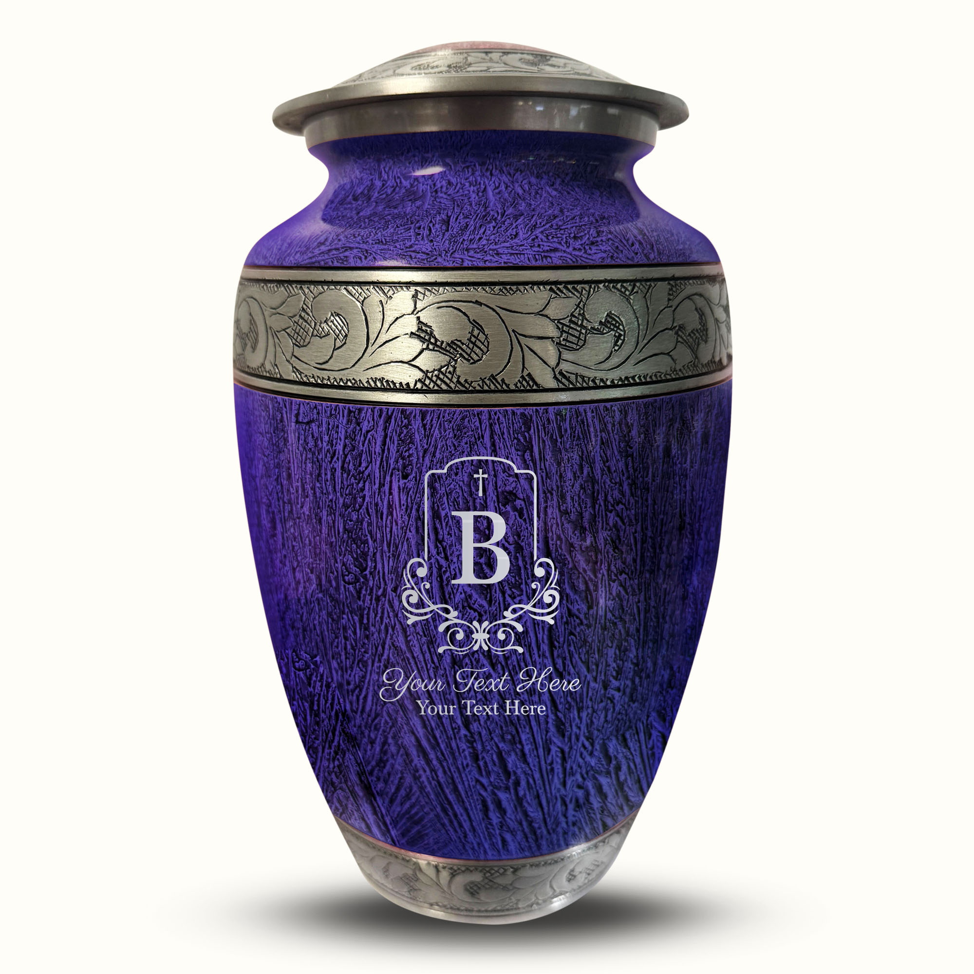 Custom Large Cremation Urn for Human Ashes - Elevate Collection - Headstone Shape Design - Distressed Finish - 200 Cubic Inch