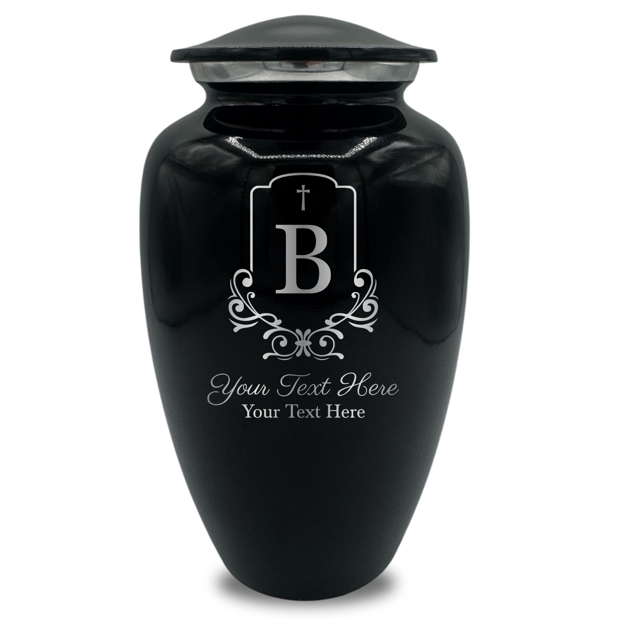 Splendor Human Cremation Urn – 200 Cubic Inch Capacity – Metal | Headstone Memorial