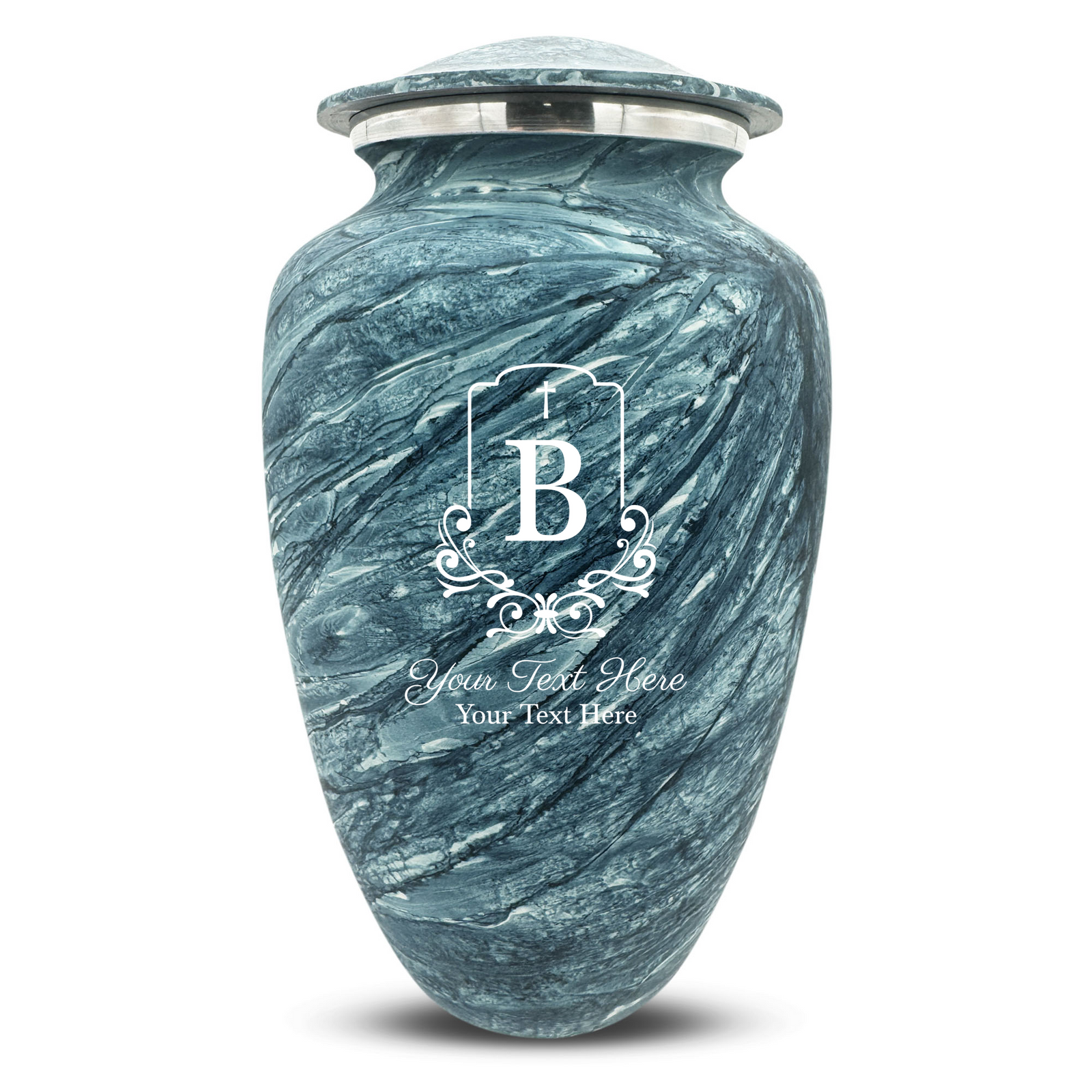 Custom Human Urns - Soft Whisper Collection - Headstone Shape Design - Distressed Finish - 200 Cubic Inch