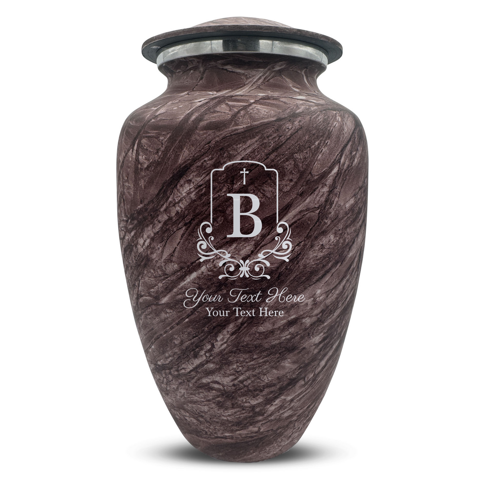 Custom Human Urns - Soft Whisper Collection - Headstone Shape Design - Distressed Finish - 200 Cubic Inch