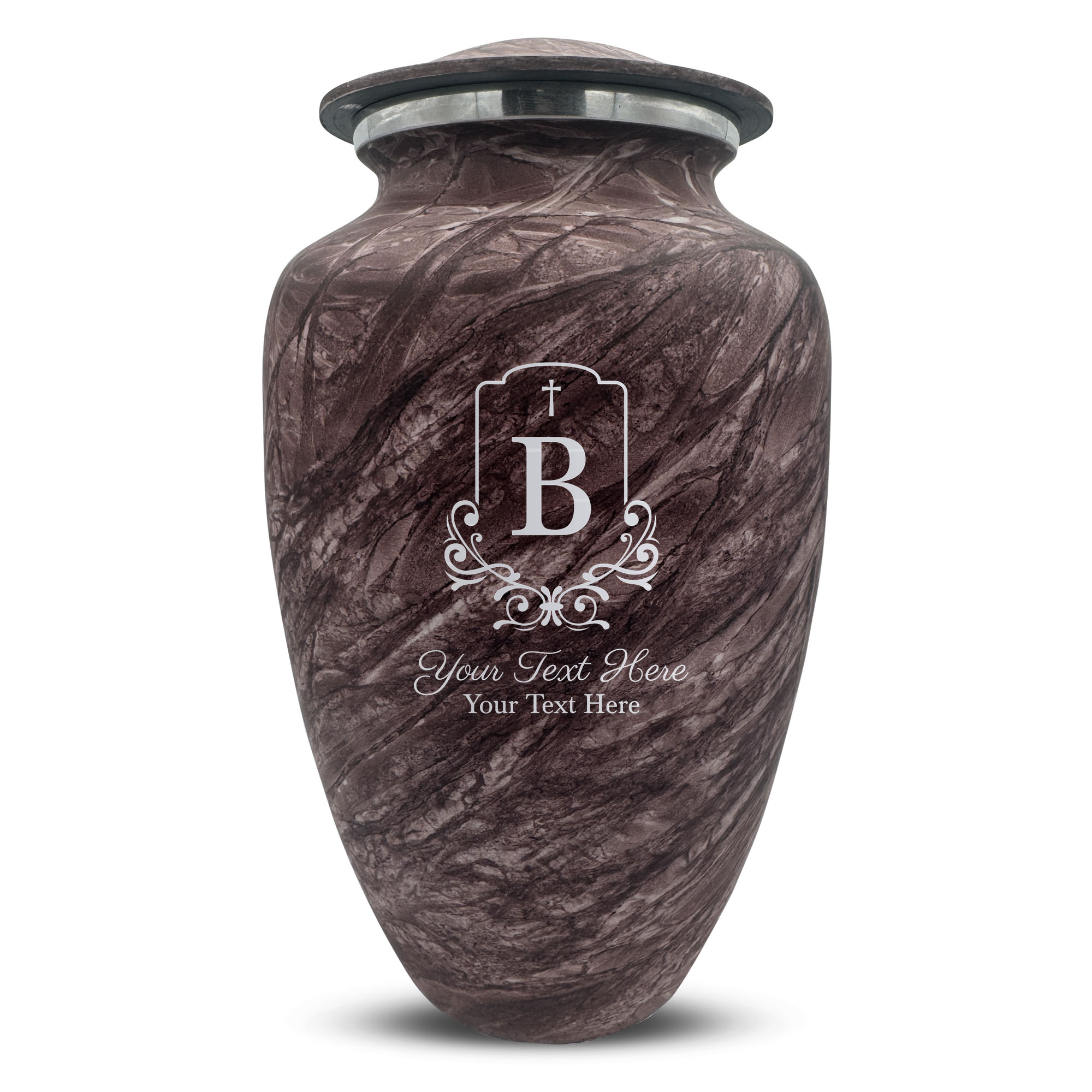 Custom Human Urns - Soft Whisper Collection - Headstone Shape Design - Distressed Finish - 200 Cubic Inch
