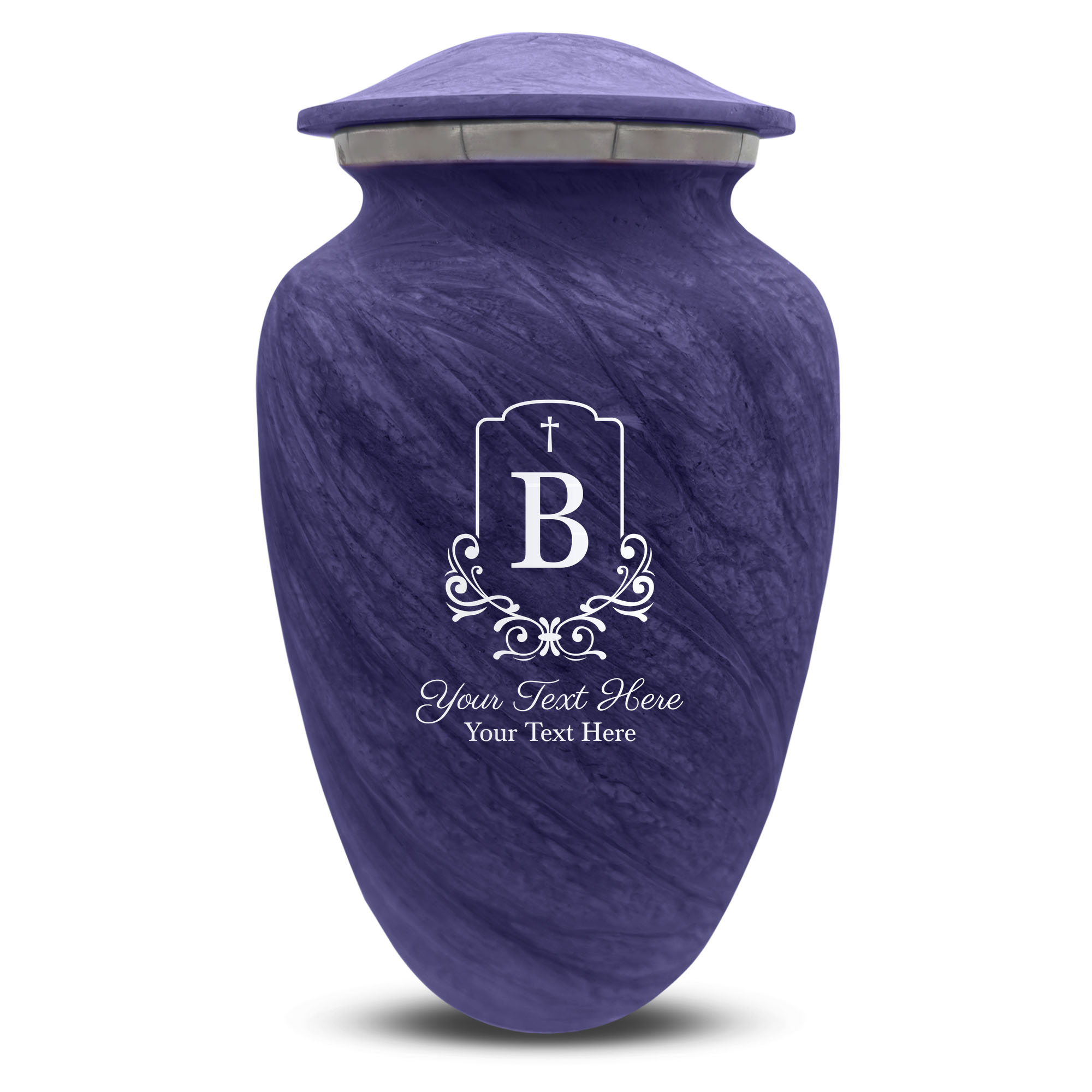 Custom Human Urns - Soft Whisper Collection - Headstone Shape Design - Distressed Finish - 200 Cubic Inch