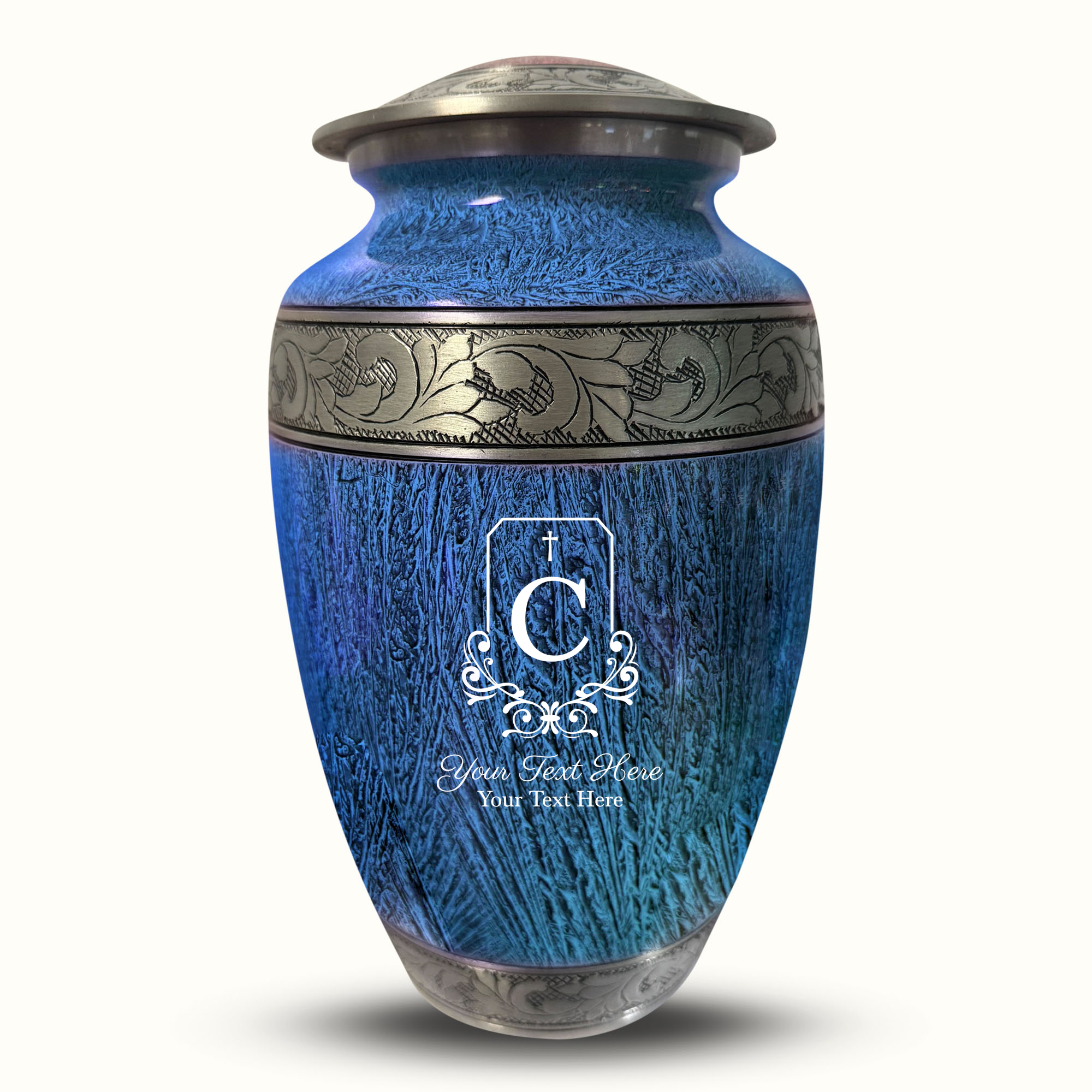 Custom Large Cremation Urn for Human Ashes - Elevate Collection - Headstone Shape Design - Distressed Finish - 200 Cubic Inch