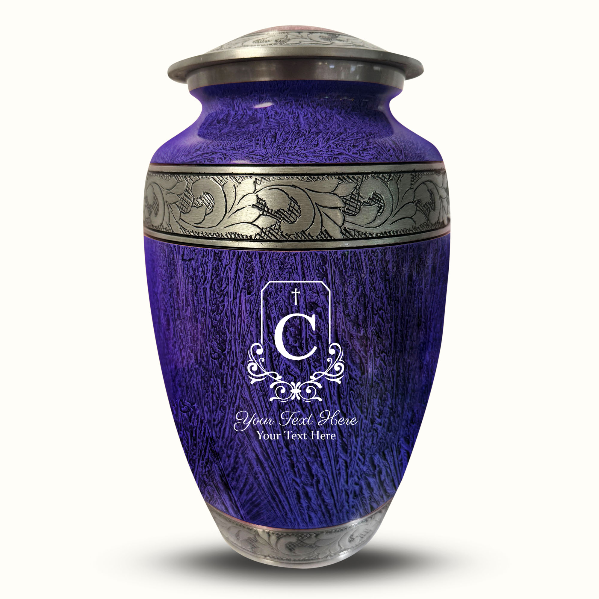 Custom Large Cremation Urn for Human Ashes - Elevate Collection - Headstone Shape Design - Distressed Finish - 200 Cubic Inch