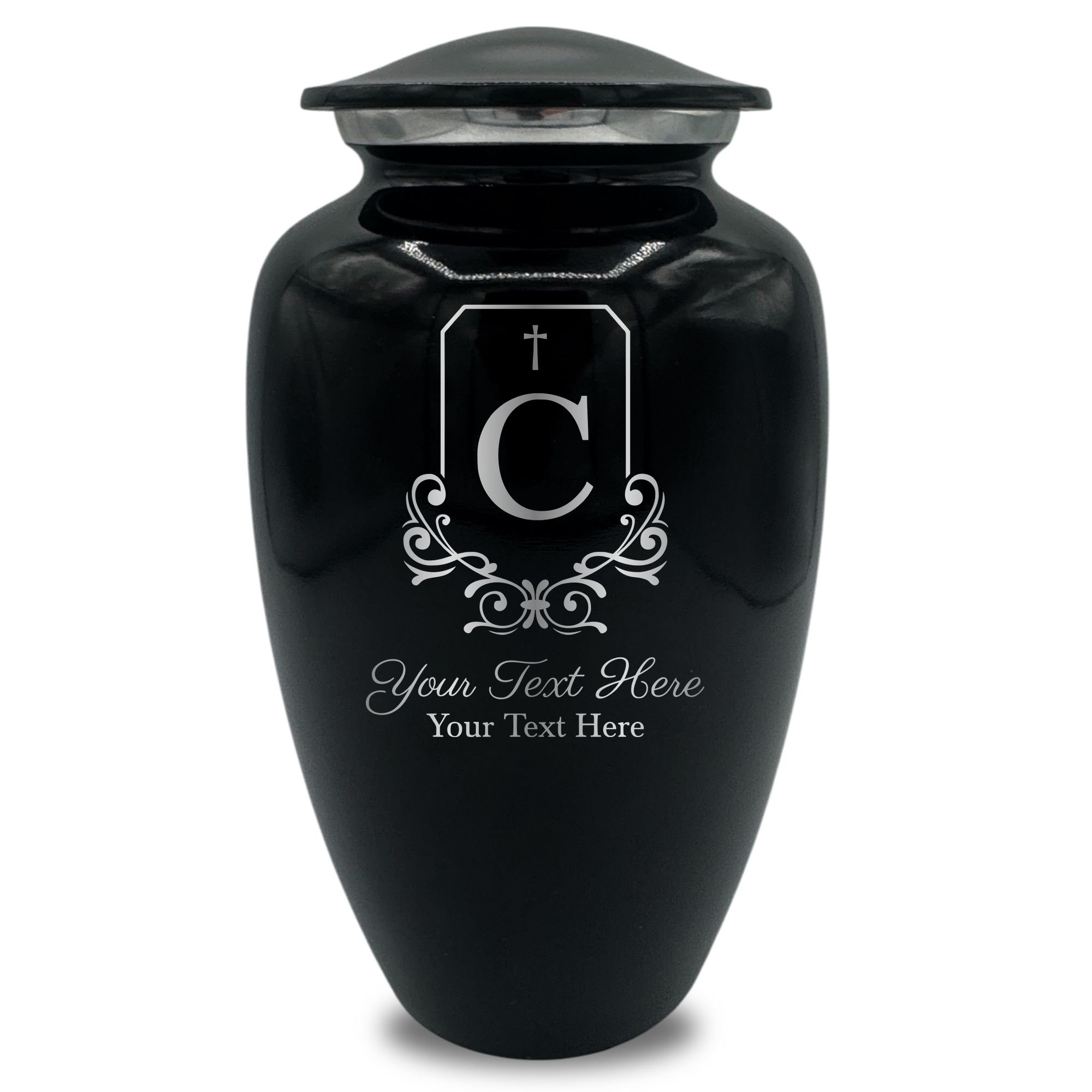 Splendor Human Cremation Urn – 200 Cubic Inch Capacity – Metal | Headstone Memorial
