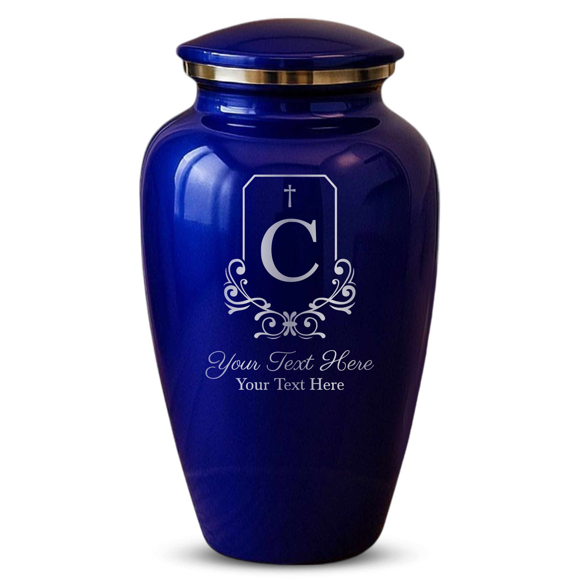 Splendor Human Cremation Urn – 200 Cubic Inch Capacity – Metal | Headstone Memorial
