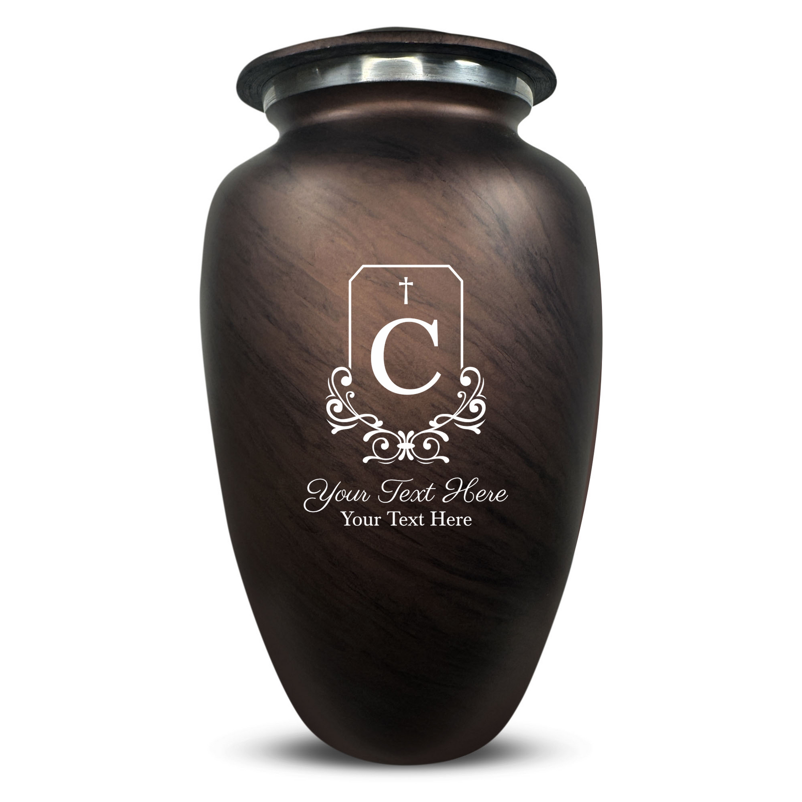 Custom Human Urns - Soft Whisper Collection - Headstone Shape Design - Distressed Finish - 200 Cubic Inch