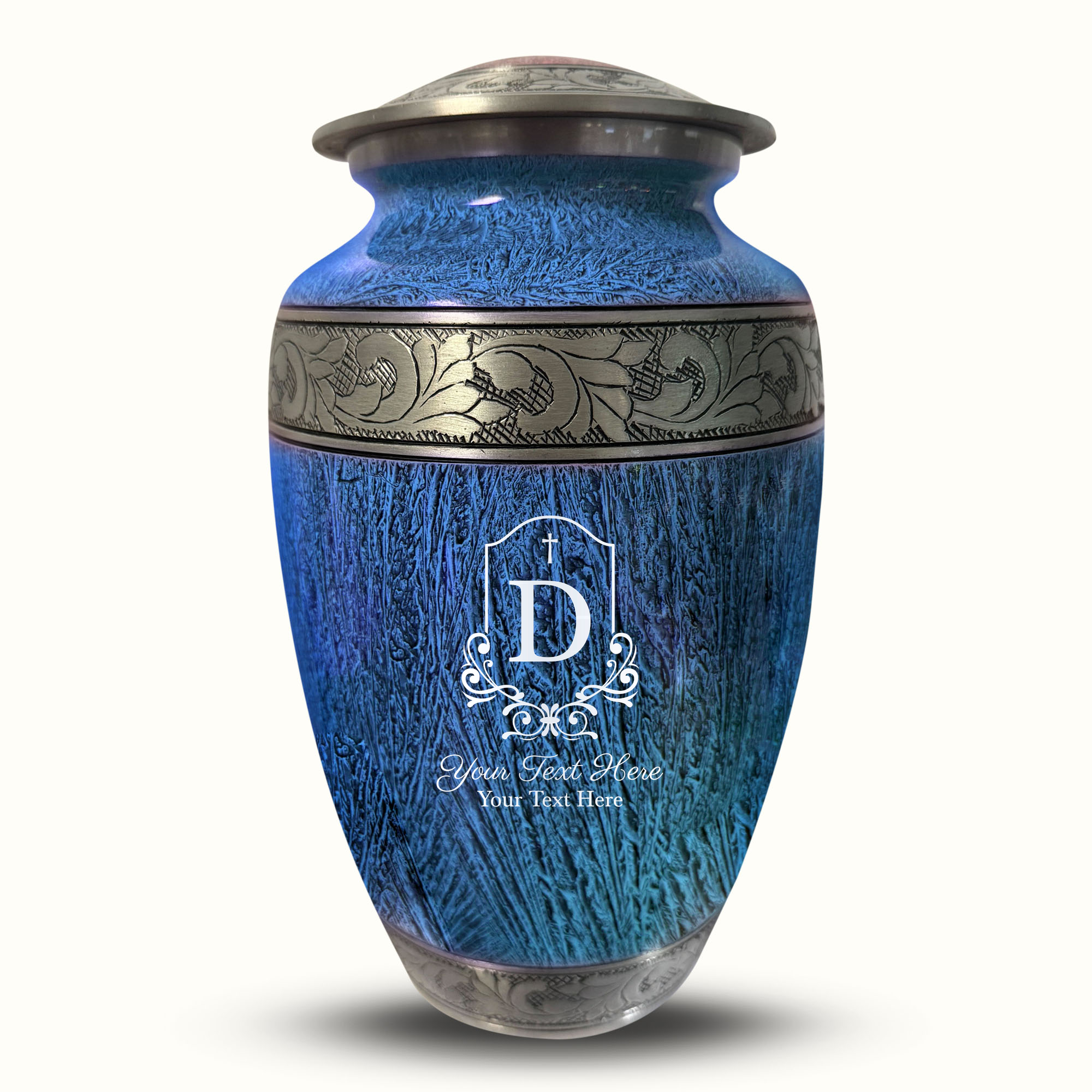 Custom Large Cremation Urn for Human Ashes - Elevate Collection - Headstone Shape Design - Distressed Finish - 200 Cubic Inch