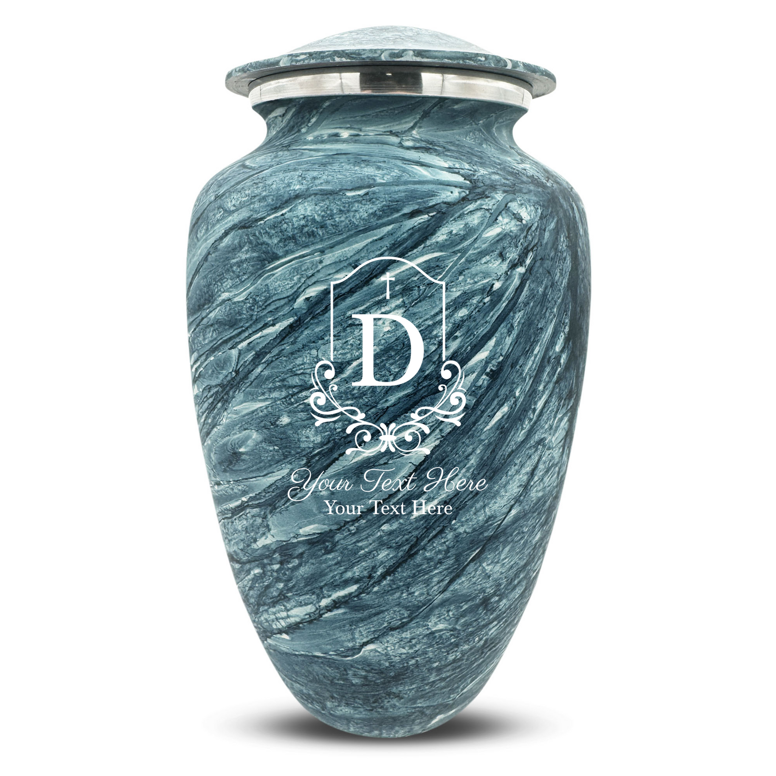 Custom Human Urns - Soft Whisper Collection - Headstone Shape Design - Distressed Finish - 200 Cubic Inch