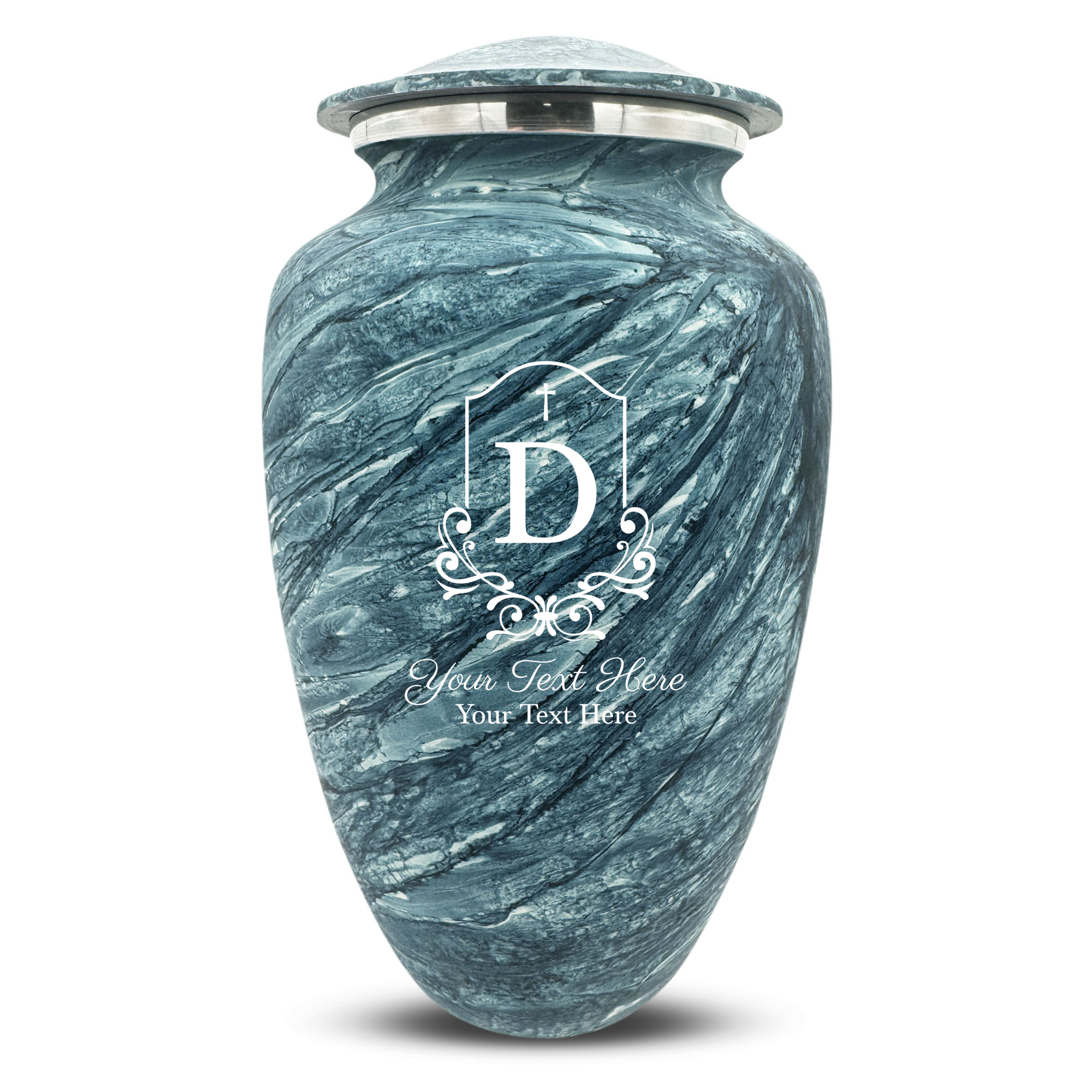 Custom Human Urns - Soft Whisper Collection - Headstone Shape Design - Distressed Finish - 200 Cubic Inch
