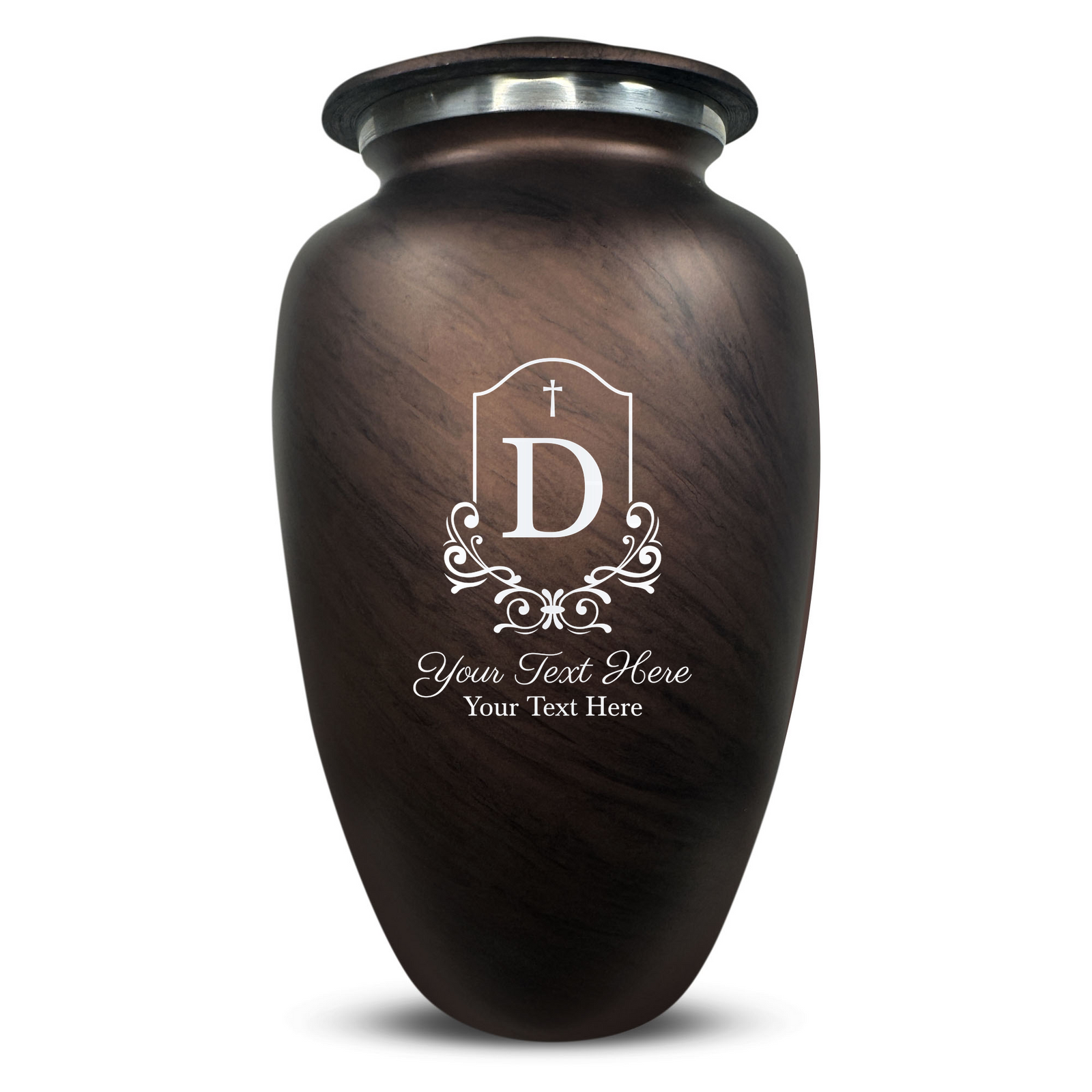 Custom Human Urns - Soft Whisper Collection - Headstone Shape Design - Distressed Finish - 200 Cubic Inch