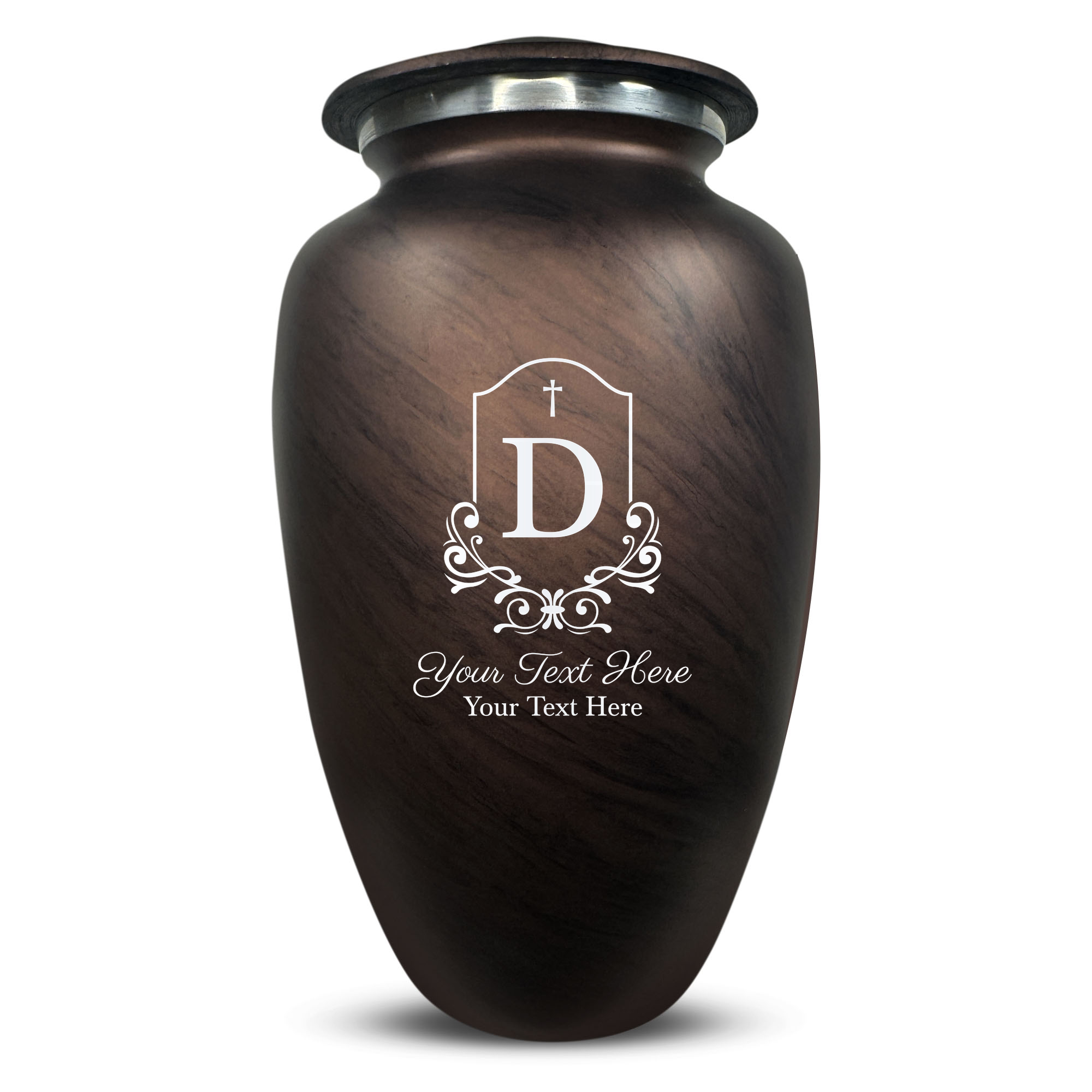 Custom Human Urns - Soft Whisper Collection - Headstone Shape Design - Distressed Finish - 200 Cubic Inch