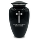 Splendor Human Cremation Urn – 200 Cubic Inch Capacity – Metal | Cross Design Collection