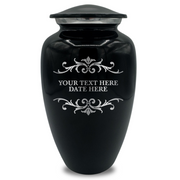 Splendor Human Cremation Urn – 200 Cubic Inch Capacity – Metal | Memorial Swirl