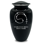 Splendor Human Cremation Urn – 200 Cubic Inch Capacity – Metal | Rosary Memorial