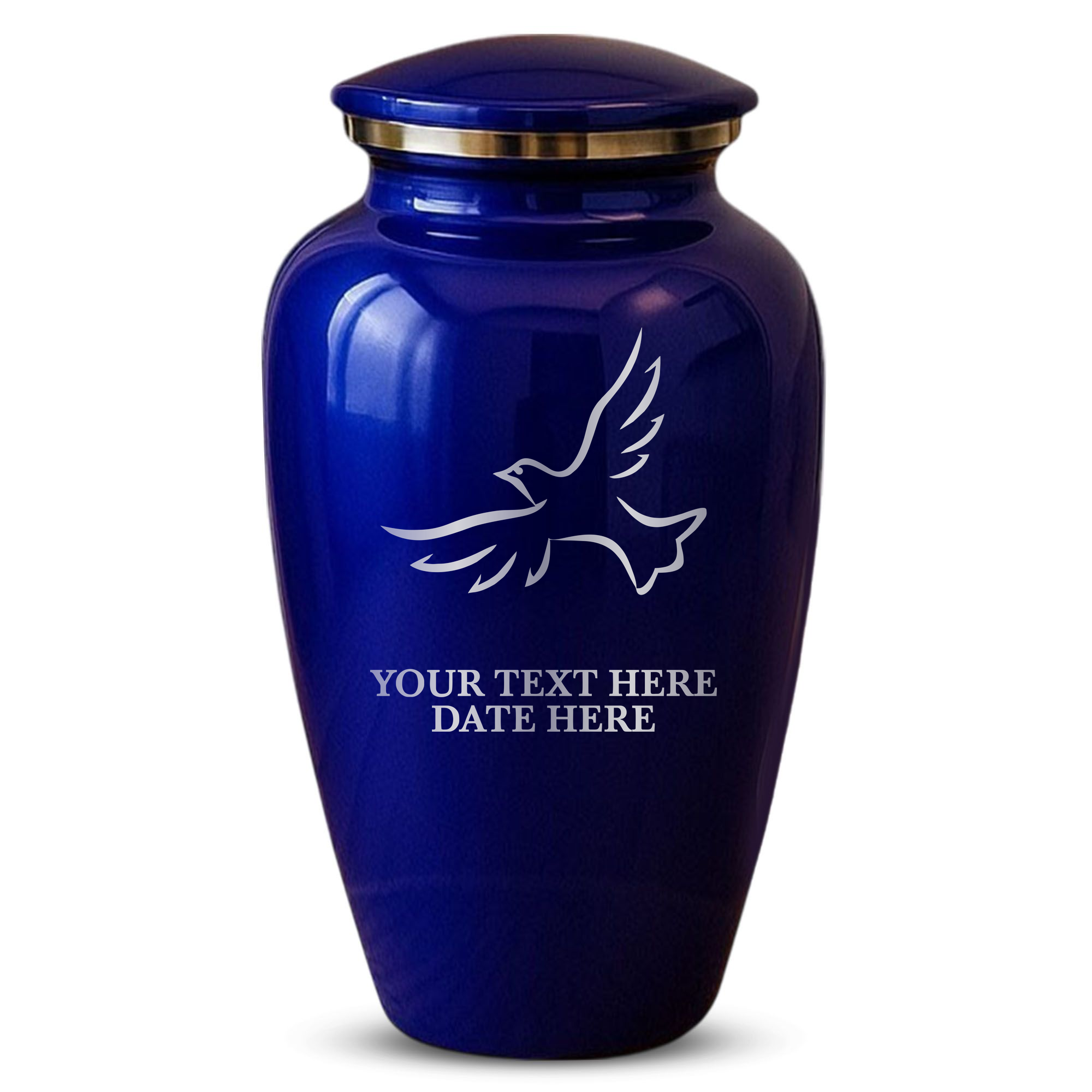 Splendor Human Cremation Urn - 200 Cubic Inch Capacity - Metal | Dove Memorial