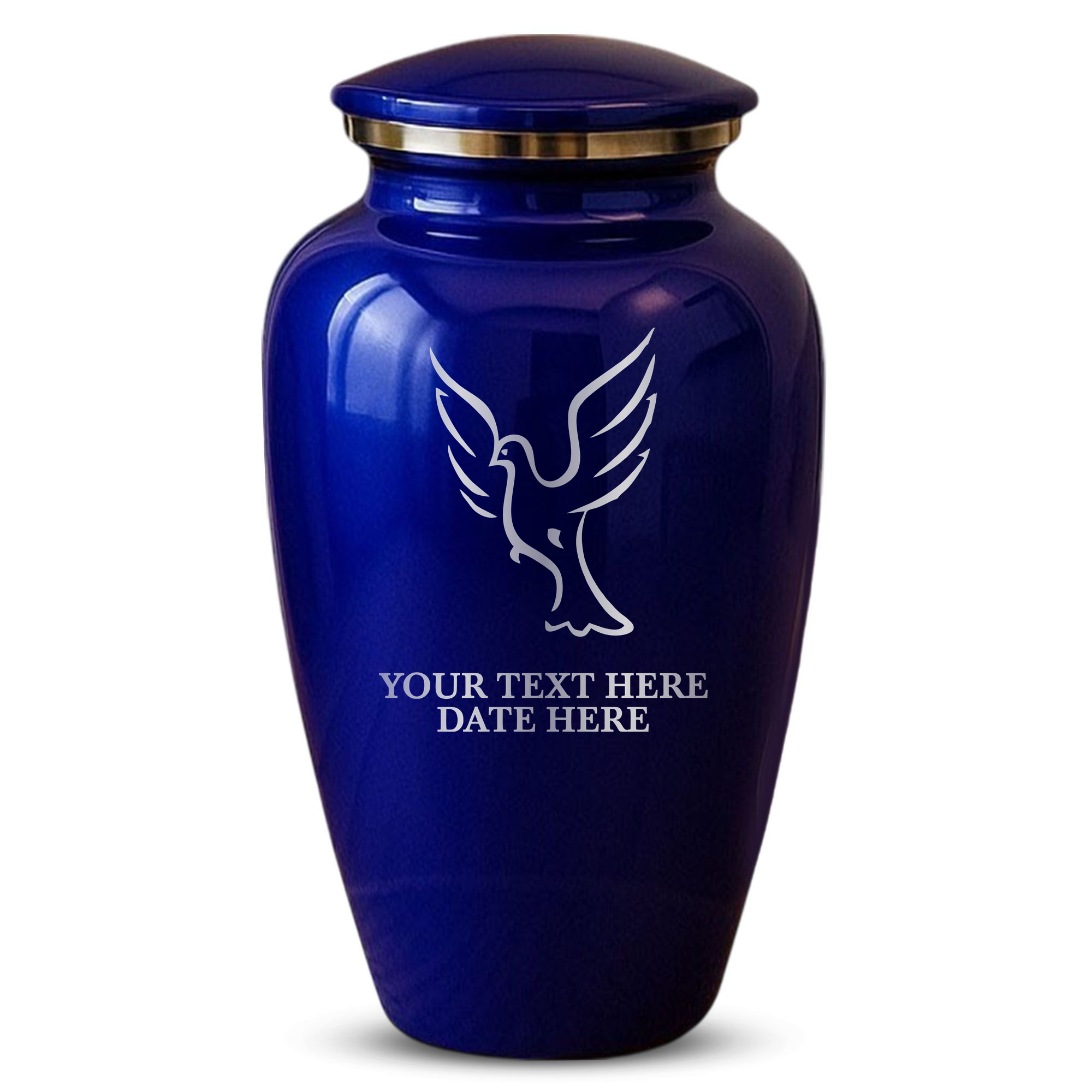 Splendor Human Cremation Urn - 200 Cubic Inch Capacity - Metal | Dove Memorial