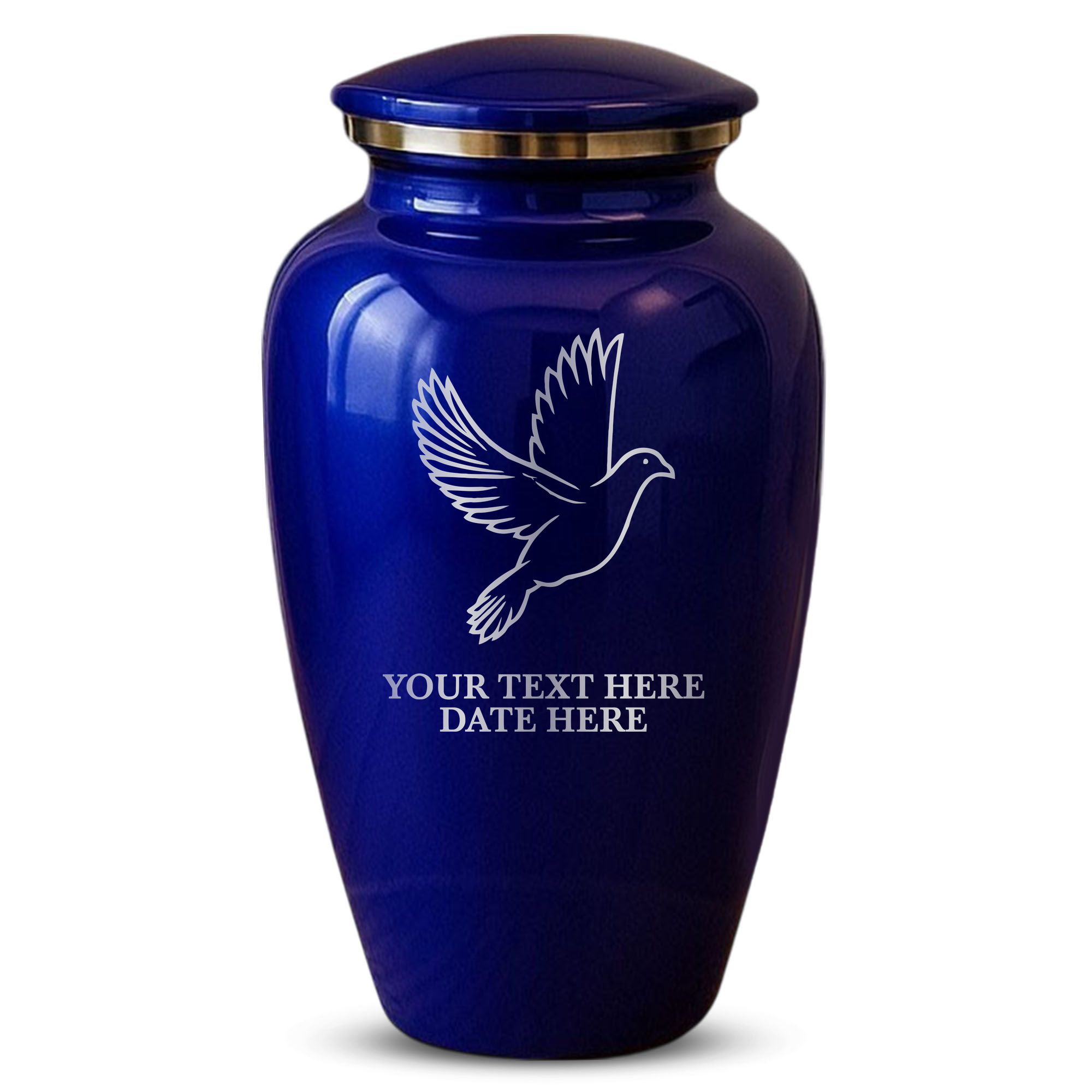 Splendor Human Cremation Urn - 200 Cubic Inch Capacity - Metal | Dove Memorial