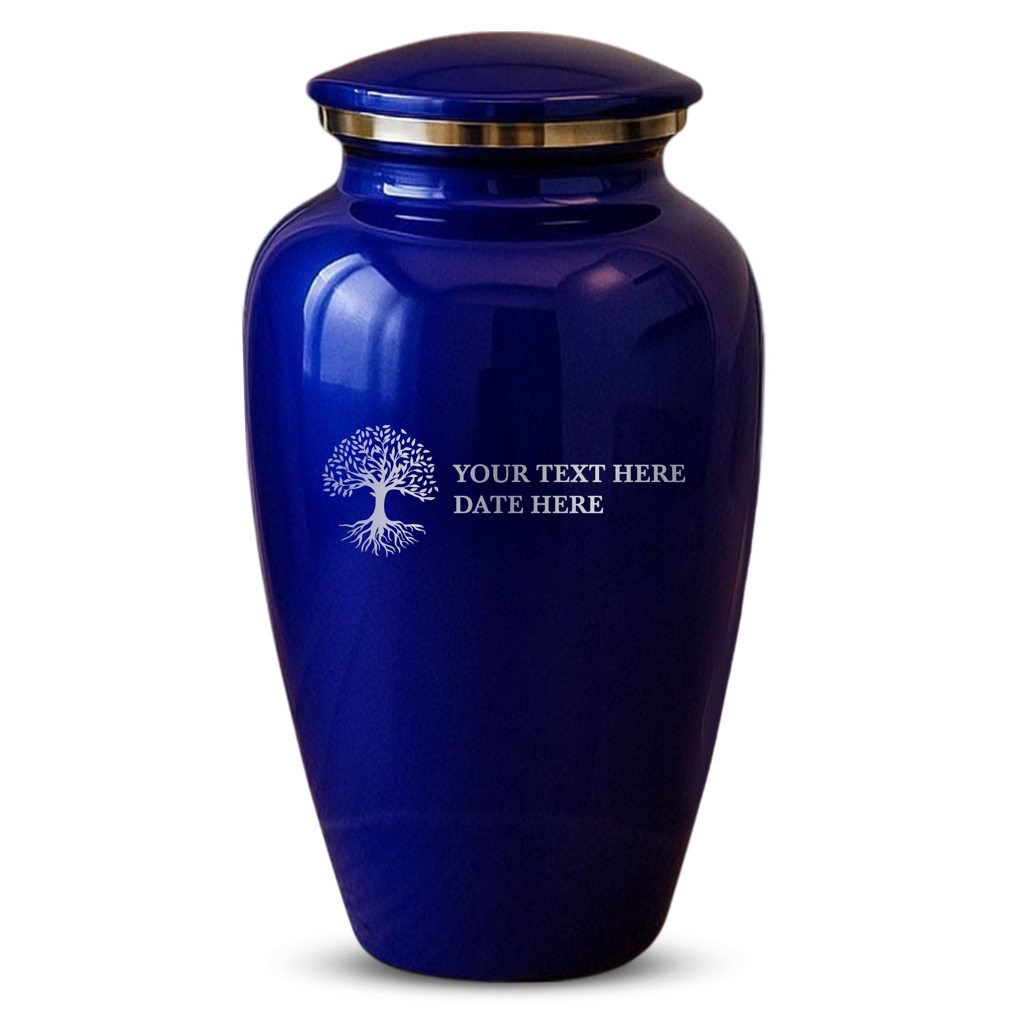 Splendor Human Cremation Urn – 200 Cubic Inch Capacity – Metal | Tree of Life