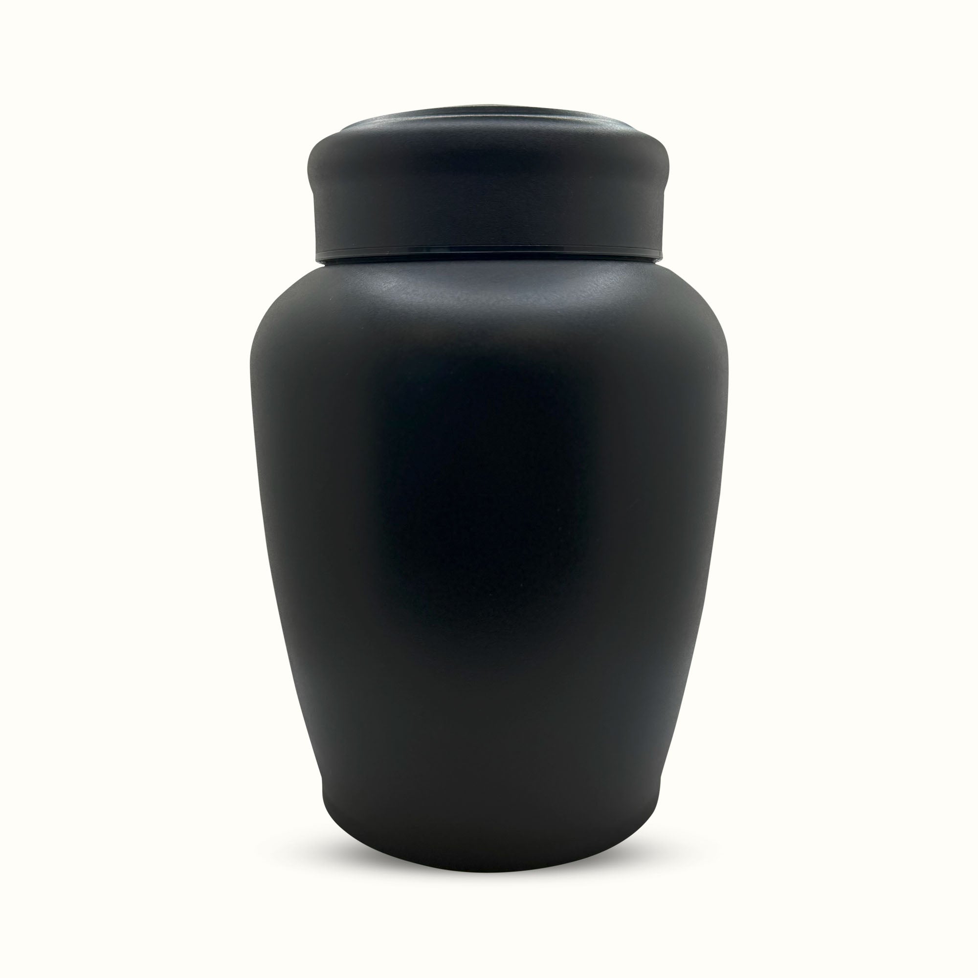 PERSONALIZED Custom Human Cremation Urn for Adult Ashes Men & Woman - Custom Engraved Stainless Steel Urn with Memorial Cross Design - Black Finish urn for Human Remains