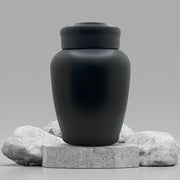 PERSONALIZED Custom Human Cremation Urn for Adult Ashes Men & Woman - Custom Engraved Stainless Steel Urn with Name Date - Black Finish urn for Human Remains-Praying Hand