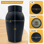 Medium Custom Dog Urn – 50 Cubic Inch – Stainless Steel | Human Bestfriend Design