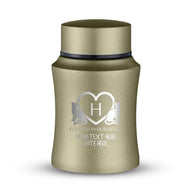 Washed Gold / Typography + Heart Border