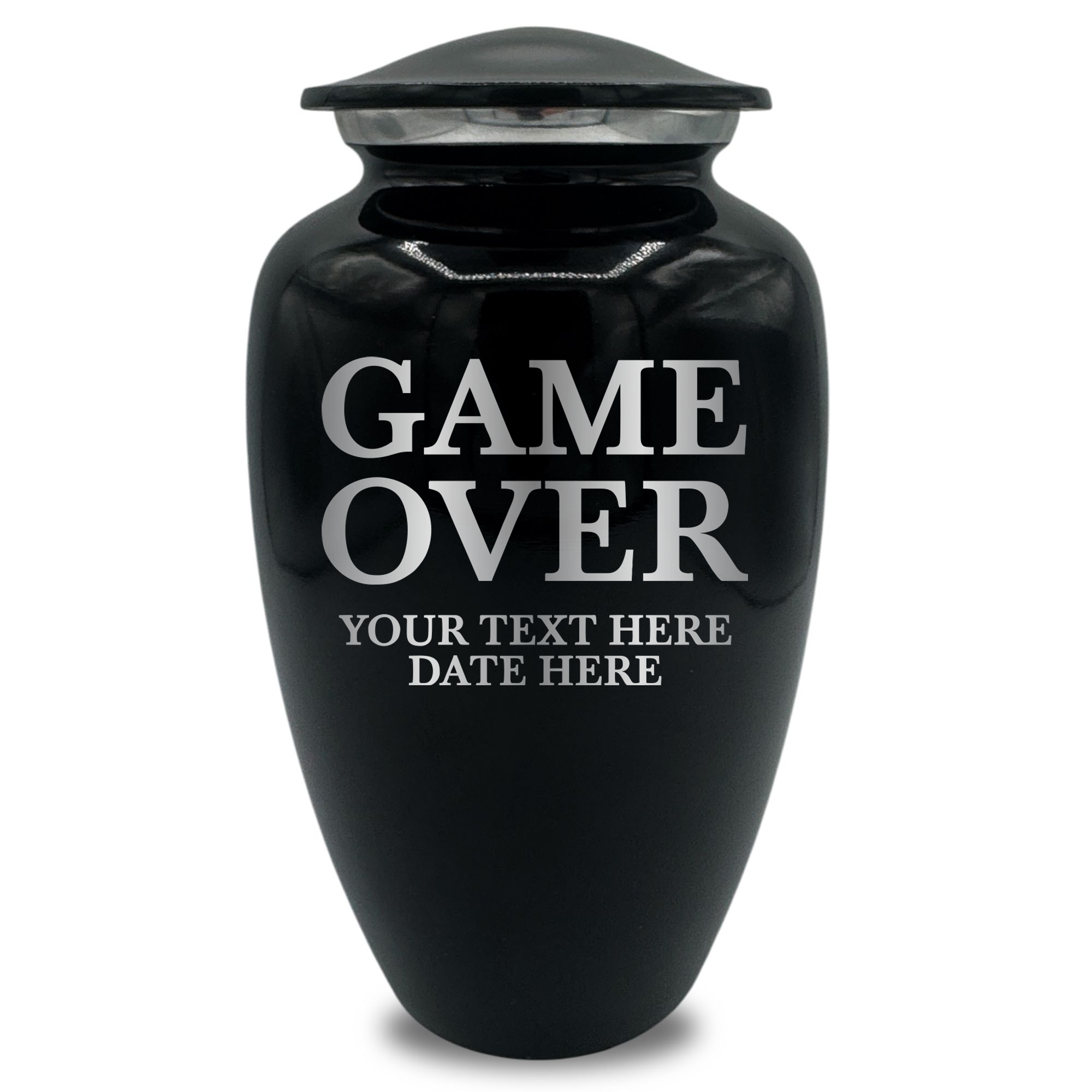 Splendor Human Cremation Urn - 200 Cubic Inch Capacity - Metal | Gaming Memorial Collection