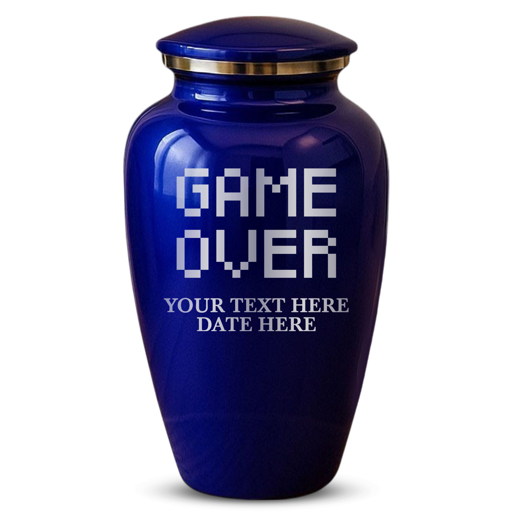 Splendor Human Cremation Urn - 200 Cubic Inch Capacity - Metal | Gaming Memorial Collection