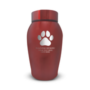 Custom Pet Urn for Dogs - Laser Engraved Stainless Steel Urn - Up to 50lbs of Ashes