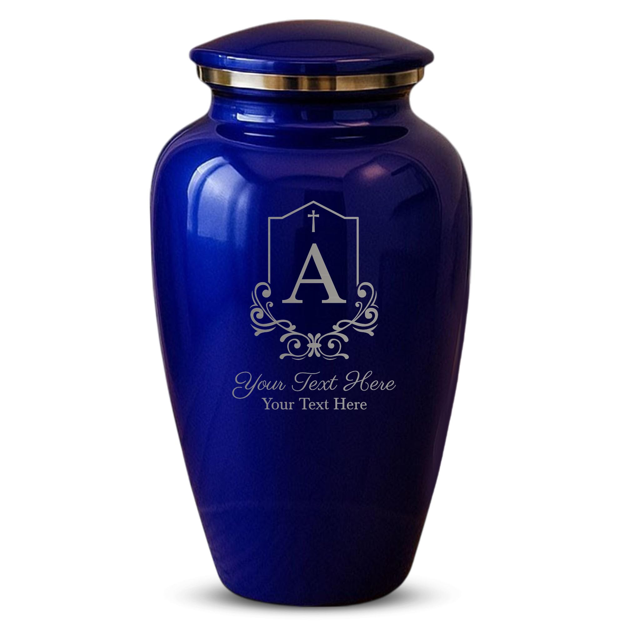 Splendor Human Cremation Urn – 200 Cubic Inch Capacity – Metal | Headstone Memorial