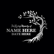 Personalized Adult Human Cremation Urn with Custom Engraved Name on Metal Aluminum Vessel for Ashes and Remains | Elite Series Human Urn with Gold Inlay | 200 Lbs | Tree | Black
