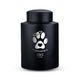 Custom Dog Round Urn - Larger Size - Stainless Steel - Black Powder Coated Finish - 115 Cubic Inch