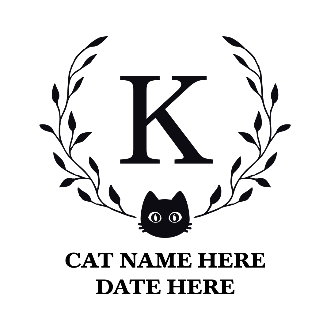 Cat Face + Leaves Borders