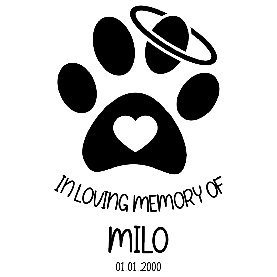 Cat Paws with Heart and Halo