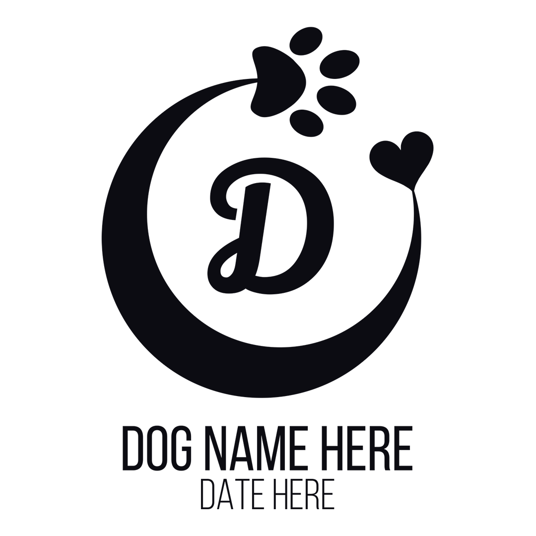 Crescent Paw and Heart