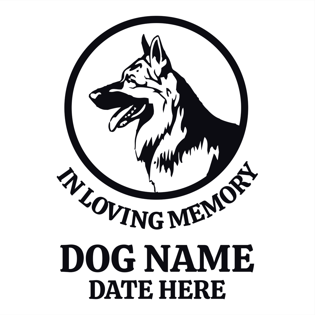 German Shepperd Silhouette