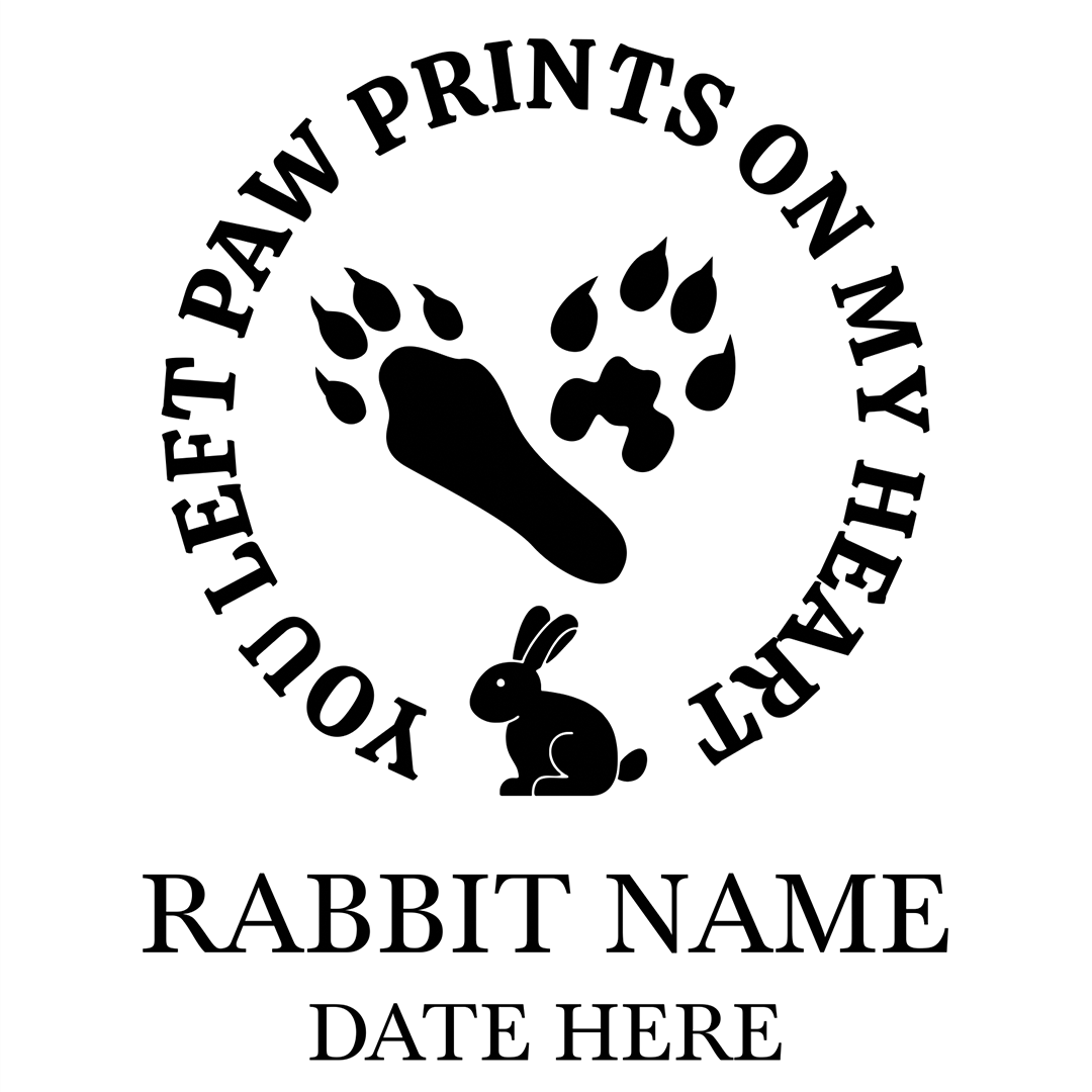 Rabbit Paw Print